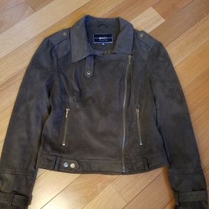 BNCI by Blanc Noir Motor Jacket. Olive Green Small